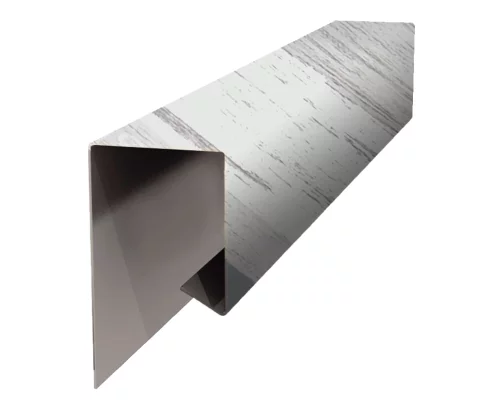 Планка завершающая сложная 30х25х3000 ECOSTEEL матовый 0,5 мм Беленый Дуб Планка завершающая сложная 30х25х3000 ECOSTEEL матовый 0,5 мм Беленый Дуб