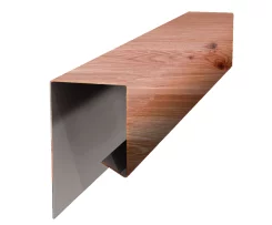 Планка завершающая сложная 30х25х3000 Экостил текстурированный 0,5 мм Кедр