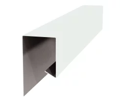 Планка завершающая сложная 30х25х3000 Полиэстр 0.45 мм RAL 9003 Белый