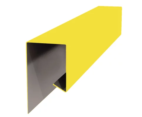 Планка завершающая сложная 30х25х3000 NormanMP 0,5 мм RAL 1018 Желтый цинк Планка завершающая сложная 30х25х3000 NormanMP 0,5 мм RAL 1018 Желтый цинк