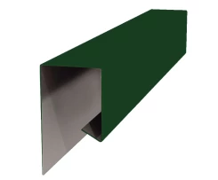 Планка завершающая сложная 30х25х3000 NormanMP 0,5 мм RAL 6002 Зеленый лист