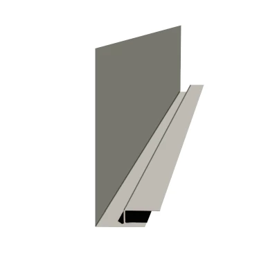 Планка карнизного свеса сложного Белый алюминий Норман 0.5 мм