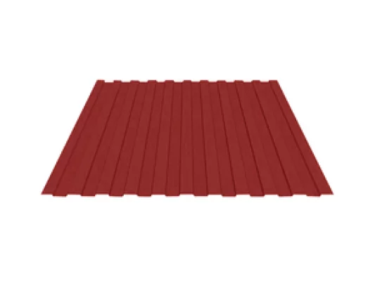 Профнастил МП 10 Пуретан 0,5 мм RR29 Красный-1 Профнастил МП 10 Пуретан 0,5 мм RR29 Красный-1
