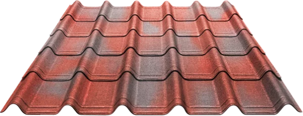 Черепица Ондувилла от Ондулин красная 3D Черепица Ондувилла от Ондулин красная 3D