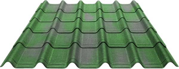 Черепица Ондувилла от Ондулин зеленая 3D Черепица Ондувилла от Ондулин зеленая 3D
