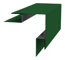 Планка угла наружного сложного 75х75х3000 Полиэстер 0.45 мм RAL 6002 Зеленый лист