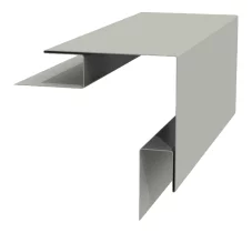 Планка угла наружного сложного 75х75х3000 NormanMP 0,5 мм RAL 9002 Белая ночь