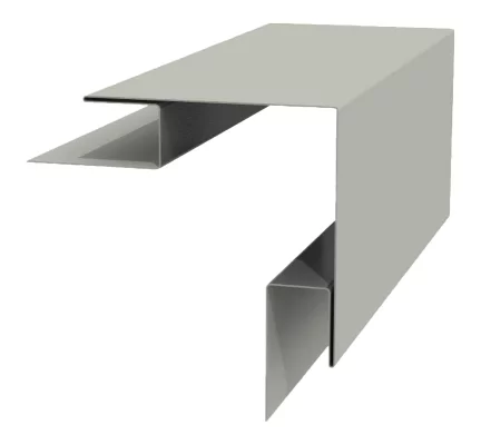 Планка угла наружного сложного 75х75х3000 NormanMP 0,5 мм RAL 9002 Белая ночь Планка угла наружного сложного 75х75х3000 NormanMP 0,5 мм RAL 9002 Белая ночь