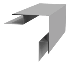 Планка угла наружного сложного 75х75х3000 Полиэстр 0.45 мм RAL 7047 Мягкий серый