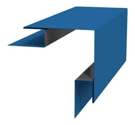 Планка угла наружного сложного 75х75х3000 NormanMP 0,5 мм RAL 5015 Синее небо Планка угла наружного сложного 75х75х3000 NormanMP 0,5 мм RAL 5015 Синее небо