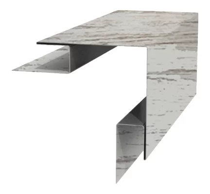 Планка угла наружного сложного 75х75х3000 ECOSTEEL матовый 0,5 мм Беленый Дуб Планка угла наружного сложного 75х75х3000 ECOSTEEL матовый 0,5 мм Беленый Дуб