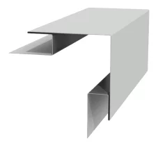 Планка угла наружного сложного 75х75х3000 Полиэстр 0.45 мм RAL 9003 Белый