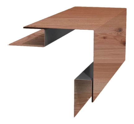 Планка угла наружного сложного Woodstock 75х75х3000 Экостил текстурированный 0,5 мм Кедр Планка угла наружного сложного Woodstock 75х75х3000 Экостил текстурированный 0,5 мм Кедр