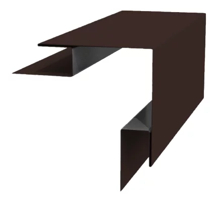 Планка угла наружного сложного Woodstock 75х75х3000 NormanMP 0,5 мм RAL 8017 Коричневый шоколад Планка угла наружного сложного Woodstock 75х75х3000 NormanMP 0,5 мм RAL 8017 Коричневый шоколад