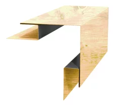 Планка угла наружного сложного 75х75х3000 ECOSTEEL глянцевый 0,5 мм Сосна