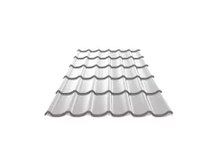 Металлочерепица Супермонтеррей Норман 9002 0.5 Светло-серая