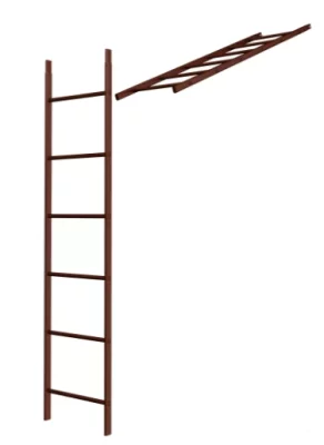 Лестница кровельная стеновая МП 440 х 1860 мм без кронштейнов Ral 8017 1шт и метизы Лестница кровельная стеновая МП 440 х 1860 мм без кронштейнов Ral 8017 1шт и метизы