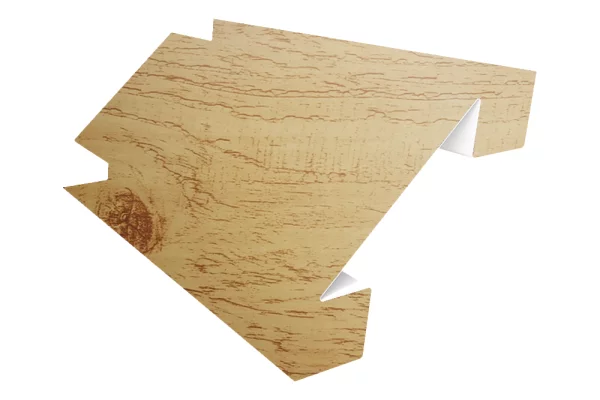 Планка угла внутреннего сложного 75х3000 ECOSTEEL матовый 0,5 мм Сосна Планка угла внутреннего сложного 75х3000 ECOSTEEL матовый 0,5 мм Сосна