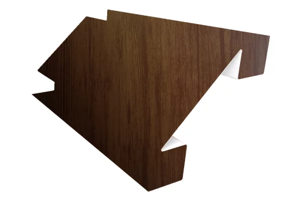 Планка угла внутреннего сложного Woodstock 75х3000 ECOSTEEL матовый 0,5 мм Мореный Дуб Планка угла внутреннего сложного Woodstock 75х3000 ECOSTEEL матовый 0,5 мм Мореный Дуб