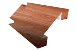 Планка угла внутреннего сложного 75х3000 Экостил текстурированный 0,5 мм Кедр