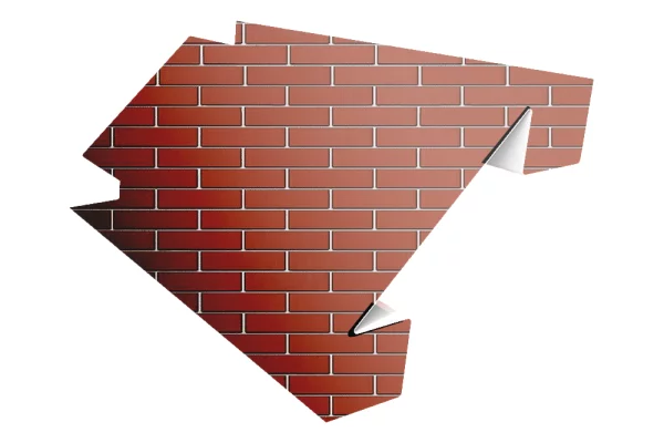 Планка угла внутреннего сложного Woodstock 75х3000 ECOSTEEL глянцевый 0,5 мм Кирпич Планка угла внутреннего сложного Woodstock 75х3000 ECOSTEEL глянцевый 0,5 мм Кирпич