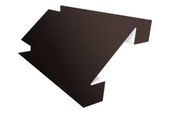 Планка угла внутреннего сложного Woodstock 75х3000 Полиэстер 0.45 мм RAL 8017 Коричневый шоколад