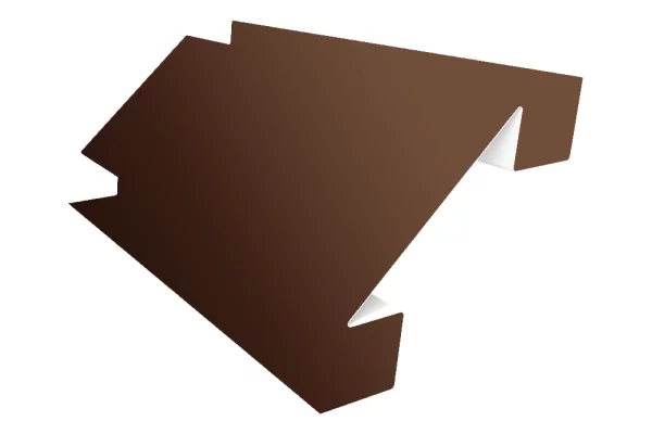 Планка угла внутреннего сложного 75х3000 NormanMP 0,5 мм RAL 8004 Коричневая медь Планка угла внутреннего сложного 75х3000 NormanMP 0,5 мм RAL 8004 Коричневая медь