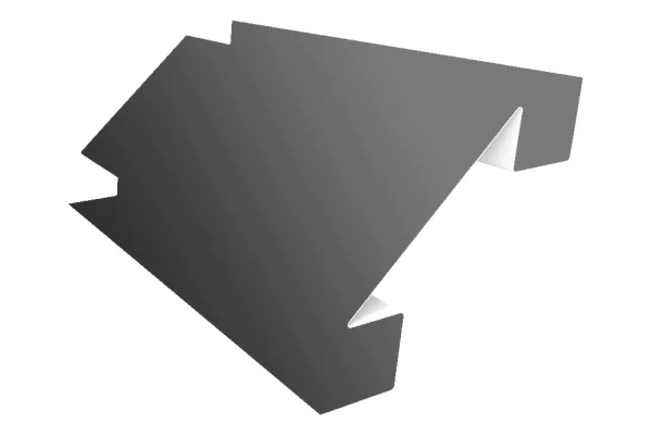 Планка угла внутреннего сложного 75х3000 NormanMP 0,5 мм RAL 9006 Белый алюминий Планка угла внутреннего сложного 75х3000 NormanMP 0,5 мм RAL 9006 Белый алюминий