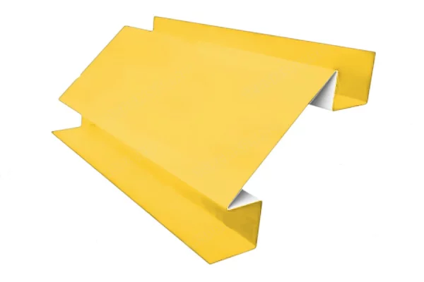 Планка угла внутреннего сложного 75х3000 NormanMP 0,5 мм RAL 1018 Желтый цинк Планка угла внутреннего сложного 75х3000 NormanMP 0,5 мм RAL 1018 Желтый цинк