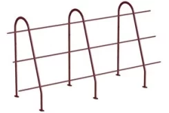 Ограждение кровельное ОК-h1200х3000 мм Ral 3005 Красное вино