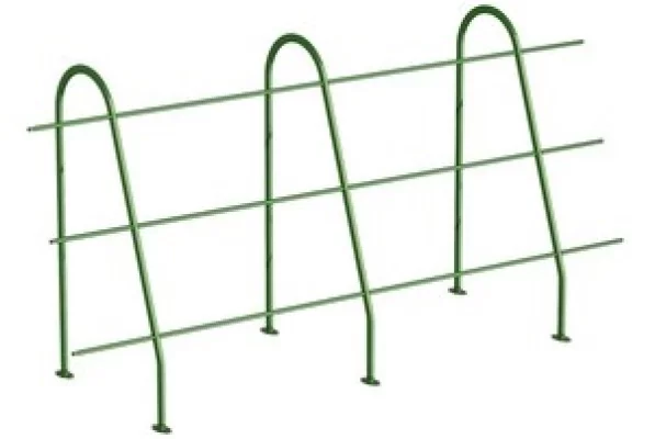 Ограждение кровельное ОК-h1200х3000 мм Ral 6005 Зеленый мох Ограждение кровельное ОК-h1200х3000 мм Ral 6005 Зеленый мох