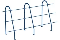 Ограждение кровельное ОК-h1200х3000 мм Ral 5005 Синий насыщенный