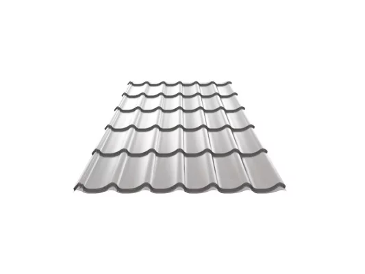 Металлочерепица Ламонтерра ГОСТ Полиэстр 0.45 мм RAL 7047 Мягкий серый-1