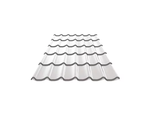 Металлочерепица Ламонтерра NormanMP 0,5 мм RAL 9003 Белый-1 Металлочерепица Ламонтерра NormanMP 0,5 мм RAL 9003 Белый-1