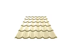 Металлочерепица Ламонтерра NormanMP 0,5 мм RAL 1015 Светлая слоновая кость