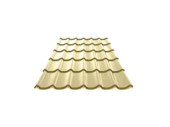 Металлочерепица Ламонтерра NormanMP 0,5 мм RAL 1014 Слоновая кость