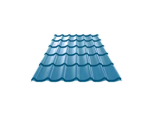 Металлочерепица Ламонтерра NormanMP 0,5 мм RAL 5005 Синий насыщенный-1 Металлочерепица Ламонтерра NormanMP 0,5 мм RAL 5005 Синий насыщенный-1