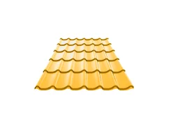 Металлочерепица Ламонтерра NormanMP 0,5 мм RAL 1018 Желтый цинк