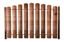 Штакетник ШТ-100 Полукруглый ECOSTEEL текстурированный Кедр 0,5 мм