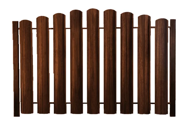 Евроштакетник ШТ-100 ПК Экостил матовый двухсторонний Мореный Дуб 0,5 мм-1 Евроштакетник ШТ-100 ПК Экостил матовый двухсторонний Мореный Дуб 0,5 мм-1