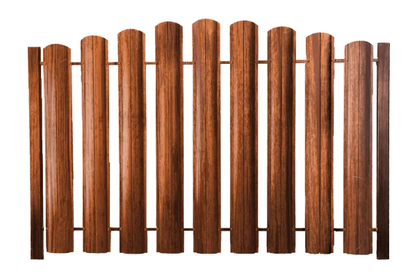 Штакетник ШТ-100 Полукруглый Экостил Мореный Дуб 0,5 мм глянцевый-1 Штакетник ШТ-100 Полукруглый Экостил Мореный Дуб 0,5 мм глянцевый-1