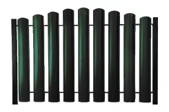 Евроштакетник ШТ-100 Полукруглый Полиэстр ОН RAL 6005 Зеленый мох