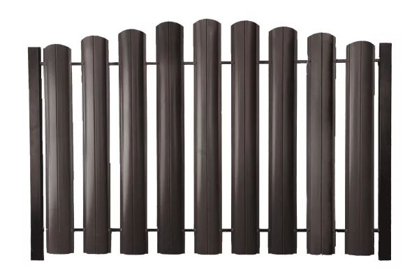 Штакетник ШТ-100 Полукруглый Норман RAL 8017 Коричневый шоколад 0.5 мм-1 Штакетник ШТ-100 Полукруглый Норман RAL 8017 Коричневый шоколад 0.5 мм-1