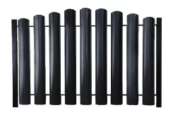 Штакетник ШТ-100 Полукруглый VikingMP E RAL 7024 Серый графит 0,5 мм