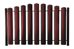 Штакетник ШТ-100 Полукруглый Полиэстр 0.45 мм RAL 3005 Красное вино двухсторонний окрас