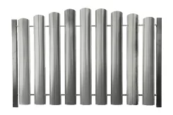 Штакетник ШТ-100 Полукруглый Полиэстр ОН RAL 9002 Белая ночь