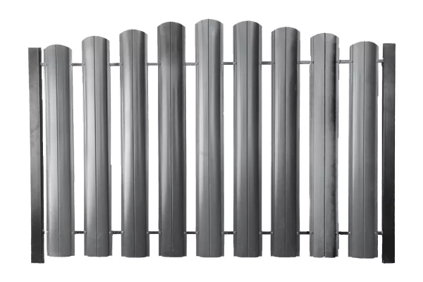 Штакетник ШТ-100 Полукруглый Викинг RAL 7004 Серый 0.45 мм-1 Штакетник ШТ-100 Полукруглый Викинг RAL 7004 Серый 0.45 мм-1