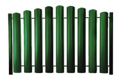 Штакетник ШТ-100 Полукруглый Полиэстр ОН RAL 6002 Зеленый лист