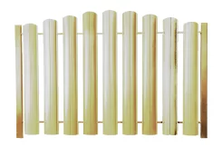 Металлический штакетник ШТ-100 Полукруглый Полиэстр ОН RAL 1015 Светлая слоновая кость