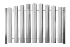 Штакетник ШТ-100 Полукруглый Полиэстр ОН RAL 7047 Мягкий серый